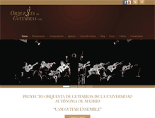 Tablet Screenshot of orquestadeguitarras.com